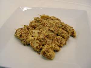 Broqueta de pollastre amb mostassa 5u